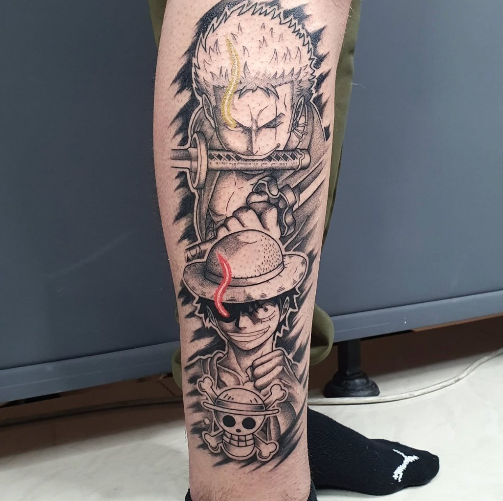 Tattoo work — portrait with headdress