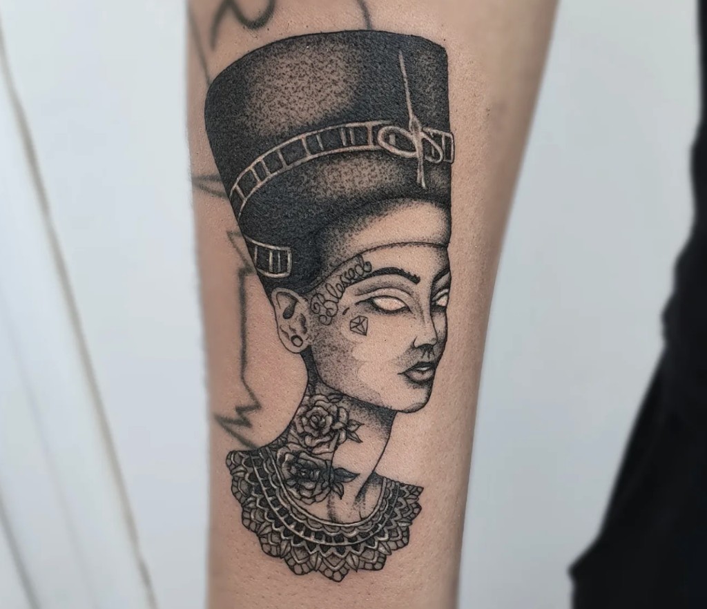 Tattoo work — Nefertiti