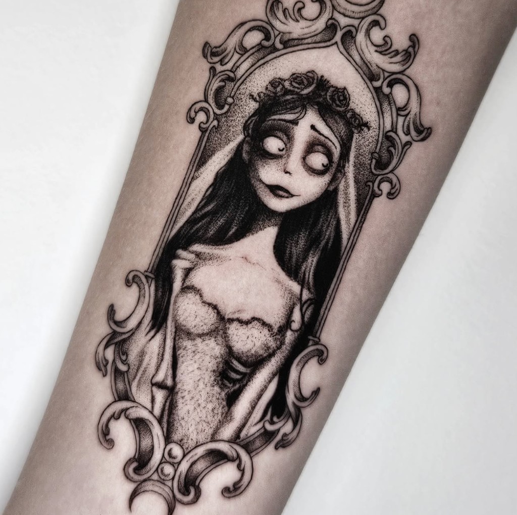 Tattoo work — Corpse Bride Emily